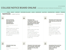 Tablet Screenshot of collegenoticeboardonline.com